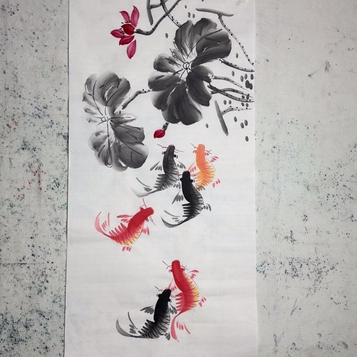 国画手绘国风国画作品