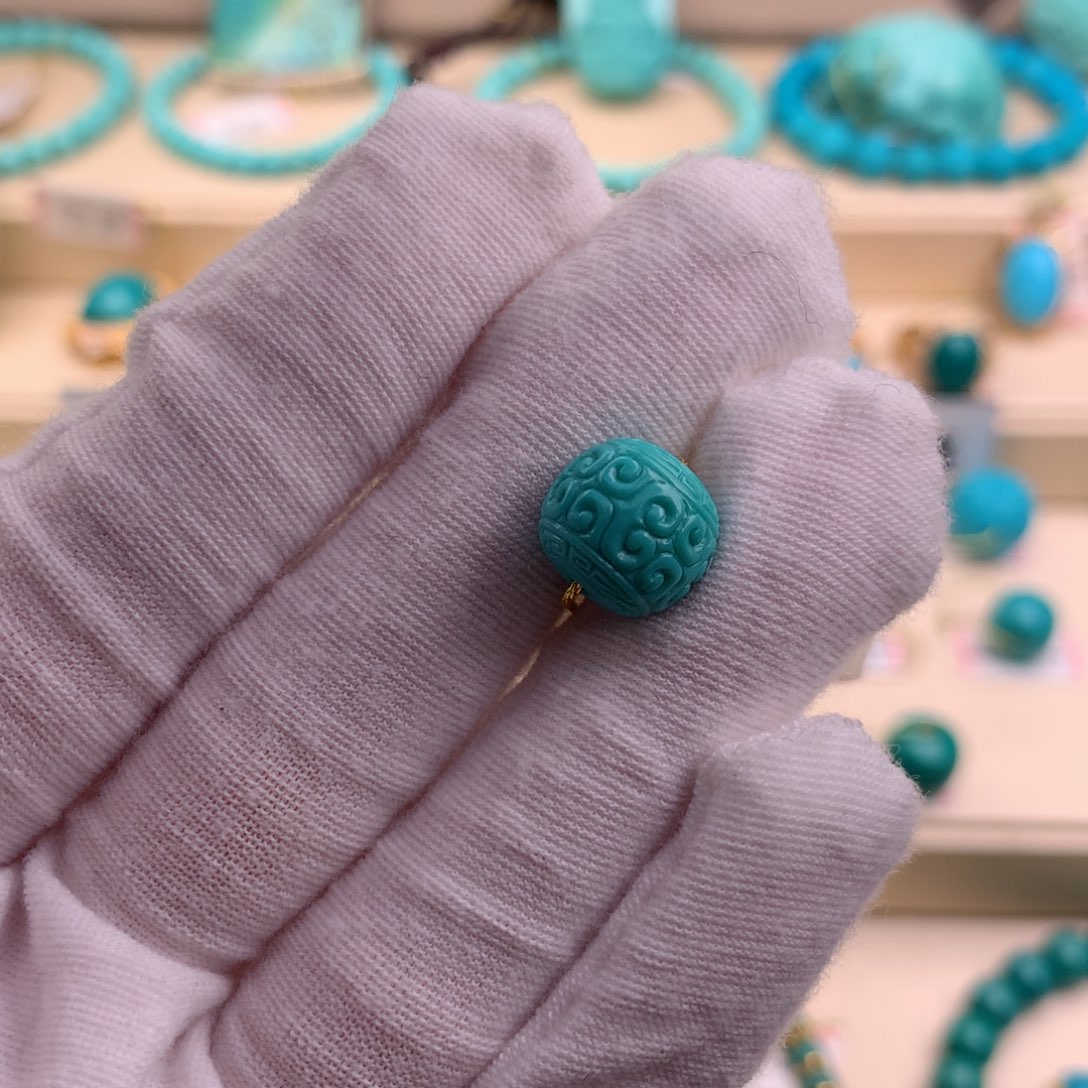 绿松石珠宝奇石未镶嵌11.1−10