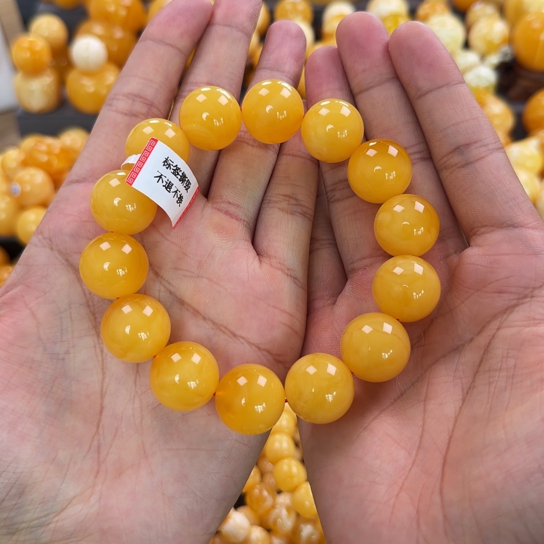 琥珀未镶嵌珠宝奇石18mm同料