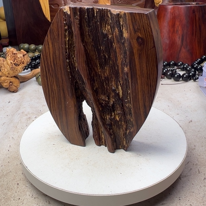 纯***水木非洲檀香底座摆件