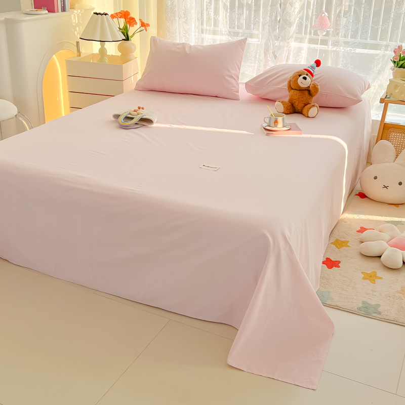 2025春季新款热卖款A超柔水洗棉床单亲肤舒适格子纹学生家用