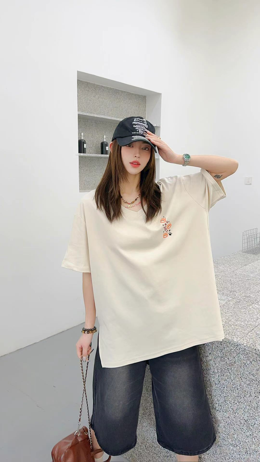 2025款三只小熊休闲宽松T恤