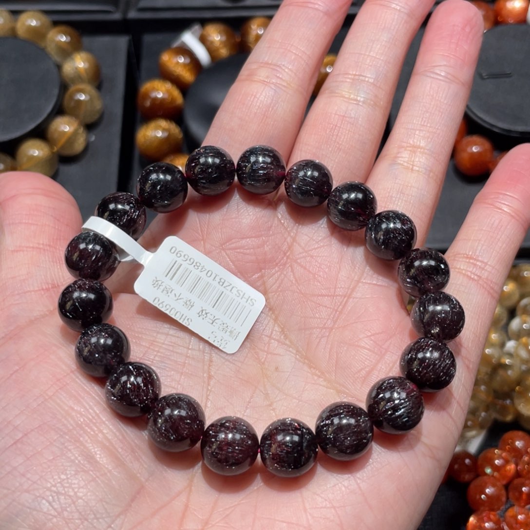 水晶手链未镶嵌双色超10.5mm