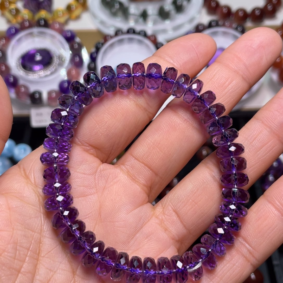 水晶手链未镶嵌巴西紫水晶