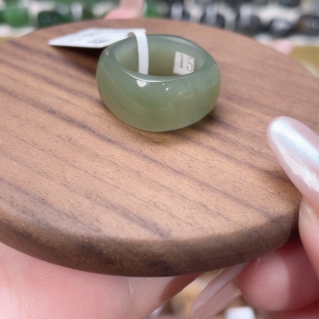 和田玉戒指未镶嵌2-17.1