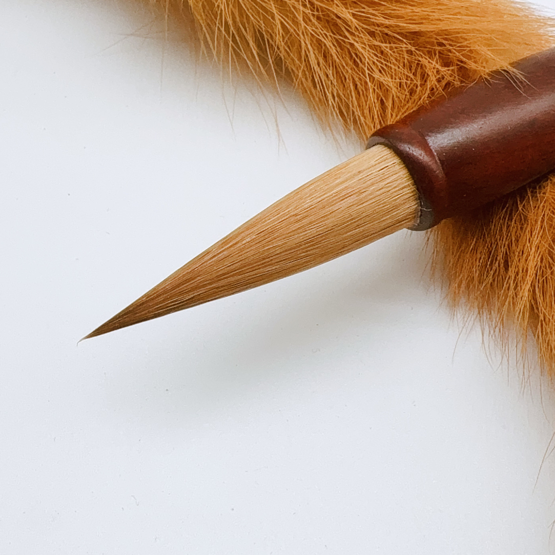 狼尾毛笔适用大楷国画书法条幅创作