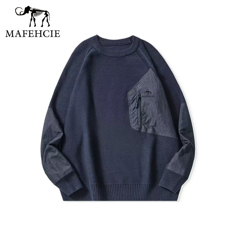 【老板娘专属】 MAFEHCIE 男女同款高奢户外风长袖卫衣 M9101