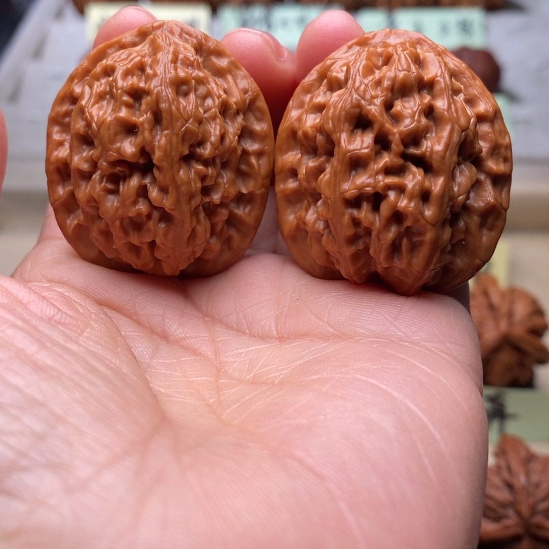 文玩核桃把件红莲