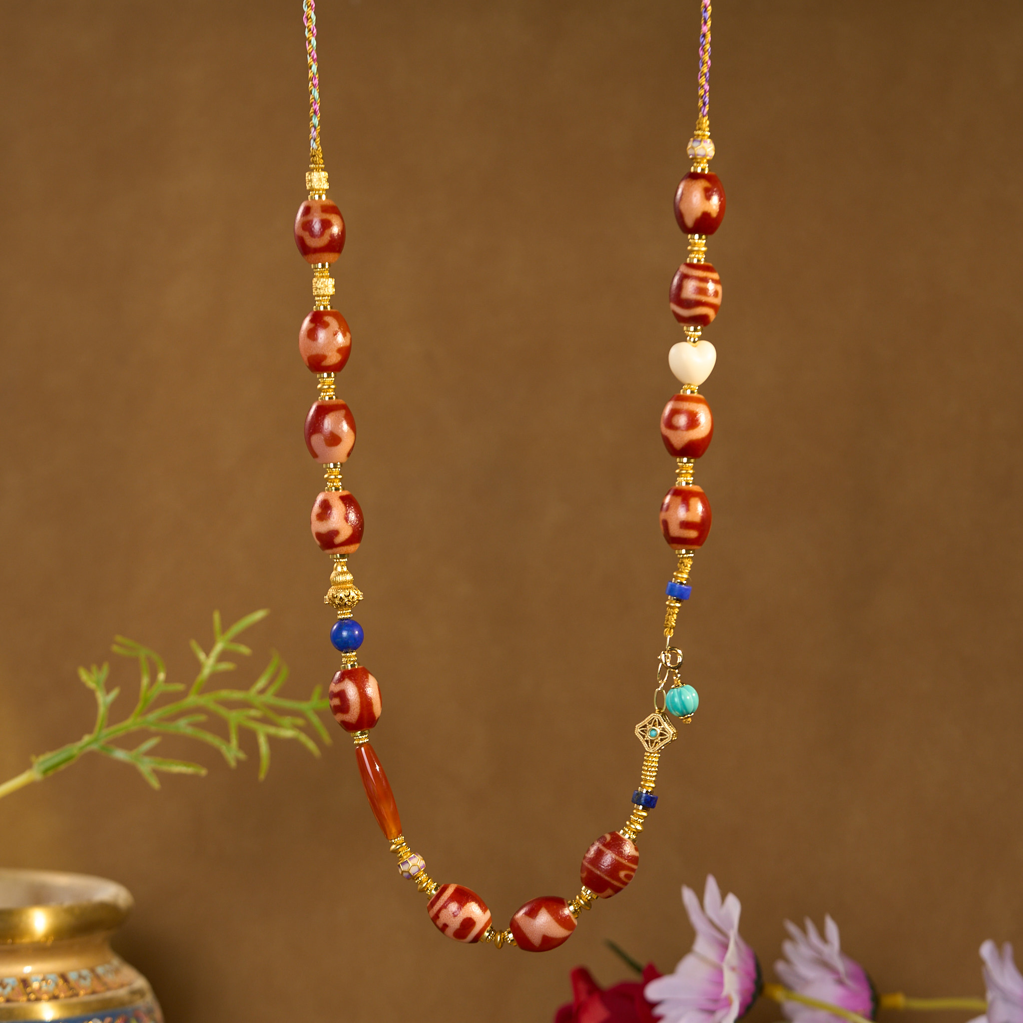 红肉多宝天珠项链R3MAR多样性发其一