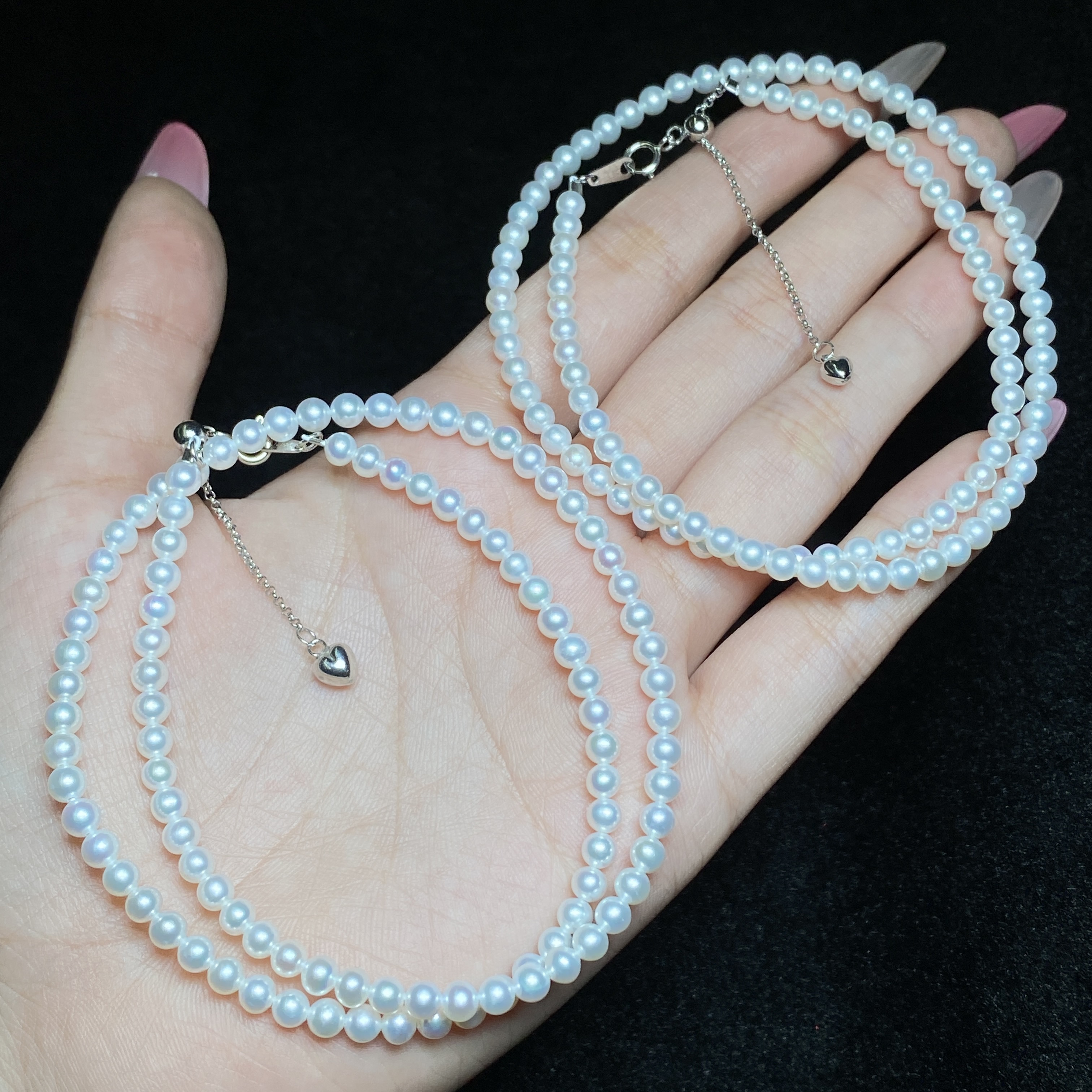 【小北好物】淡水珍珠项链尺寸约3.5mm+【多样性发一件】QH15X443
