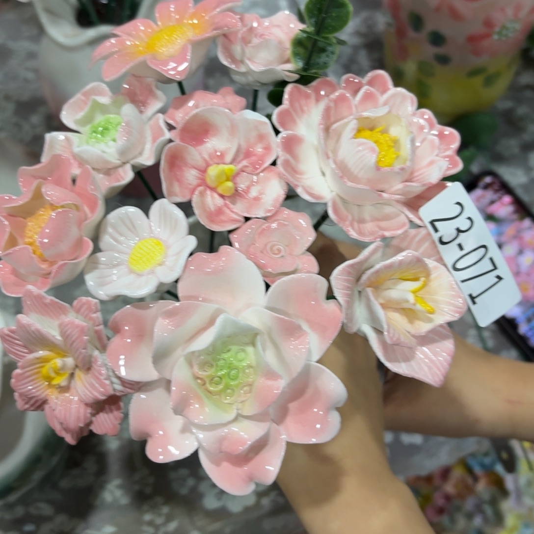 陶瓷花，拍满20发货，退款拉黑，2371