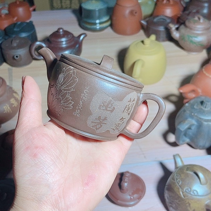 紫砂茶杯宜兴紫砂全手工制作