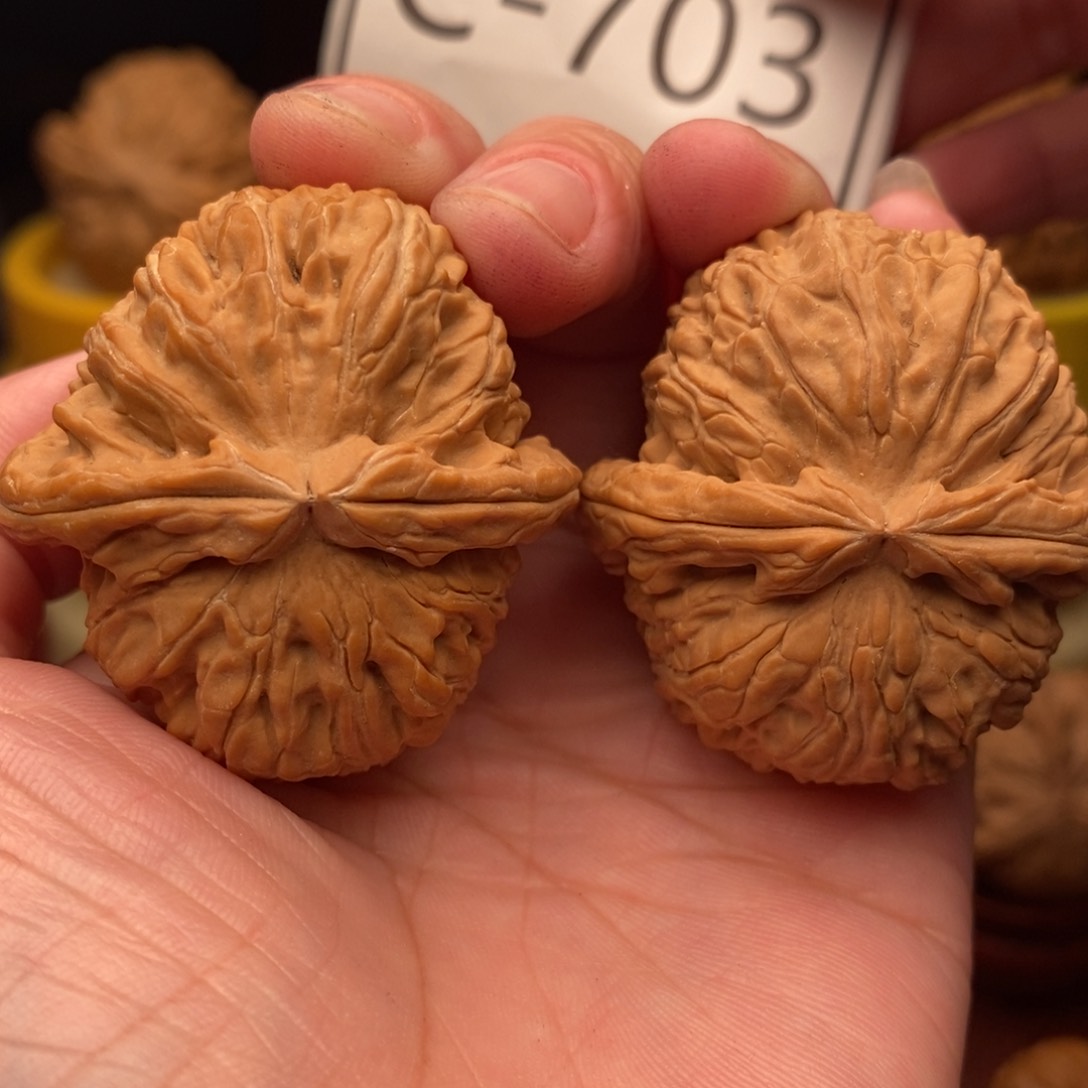 文玩核桃把件球白41