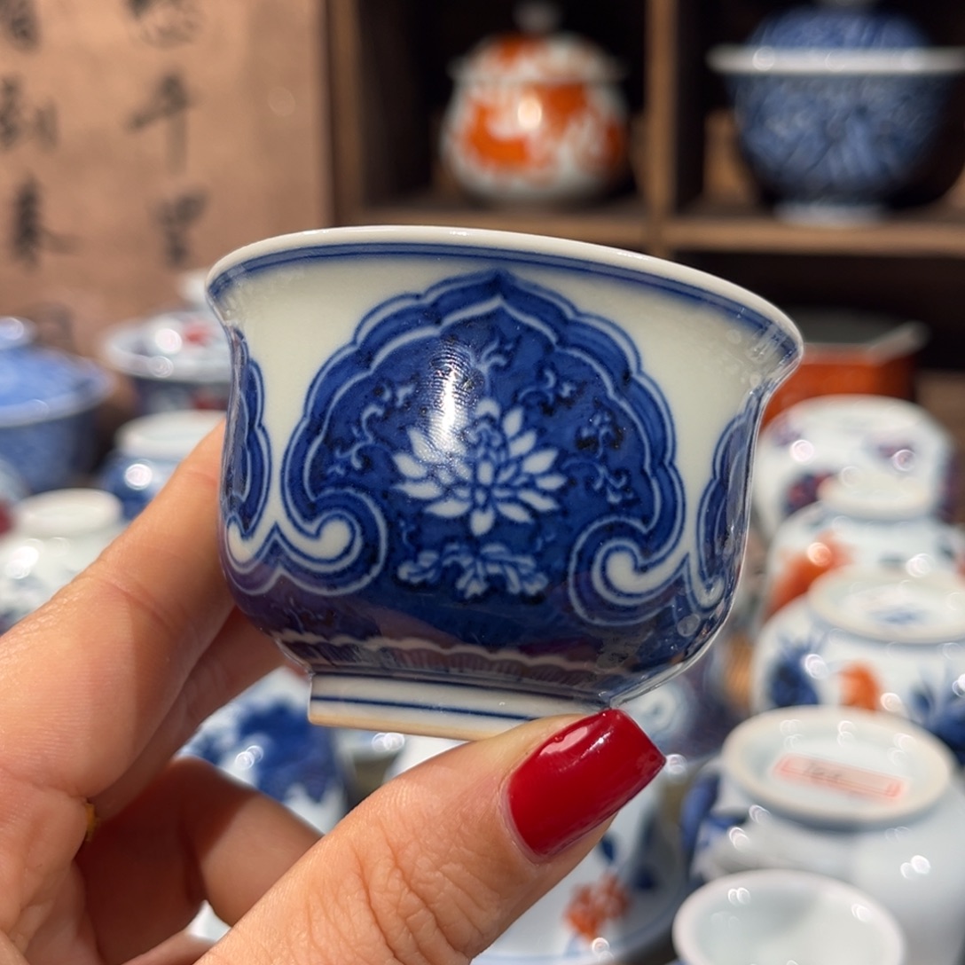 陶杯子景德镇陶瓷主人杯