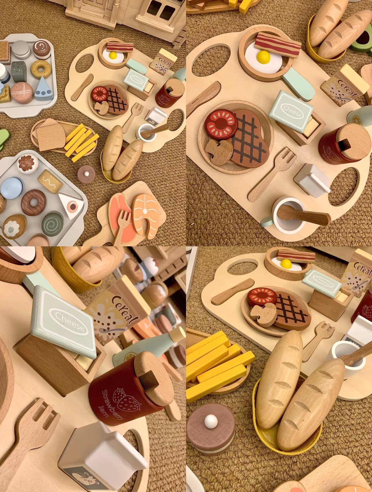 直播间专用木制玩具处理木质拼图过家家玩具