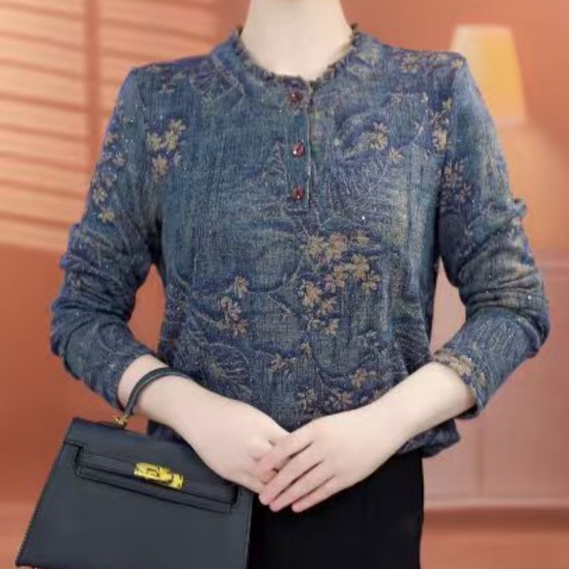 CX035【出口原单】法式高级优雅百搭显瘦遮肉衬衫-西西