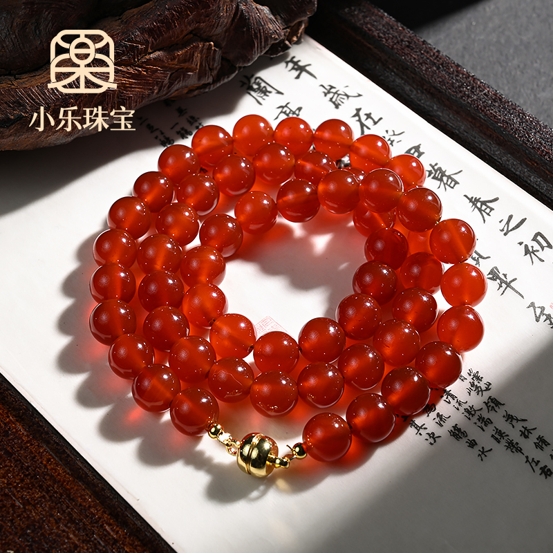 原创设计款红玛瑙项链多样性发一-11217