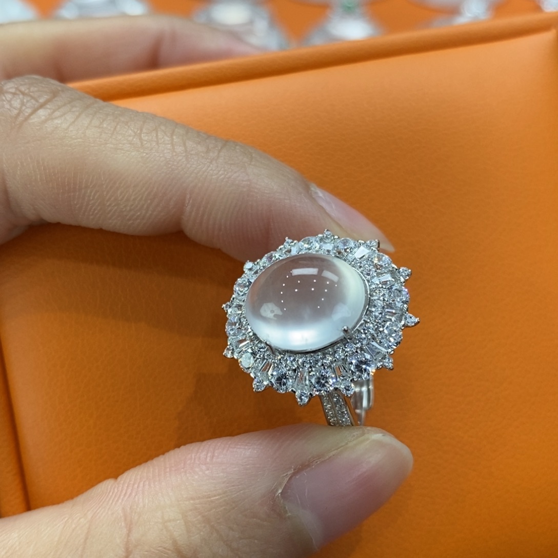 石英质玉吊坠(赠链)银S925镶嵌