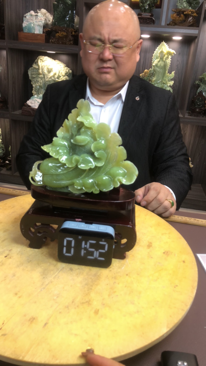 蛇纹石玉（覆膜）摆件原创作品