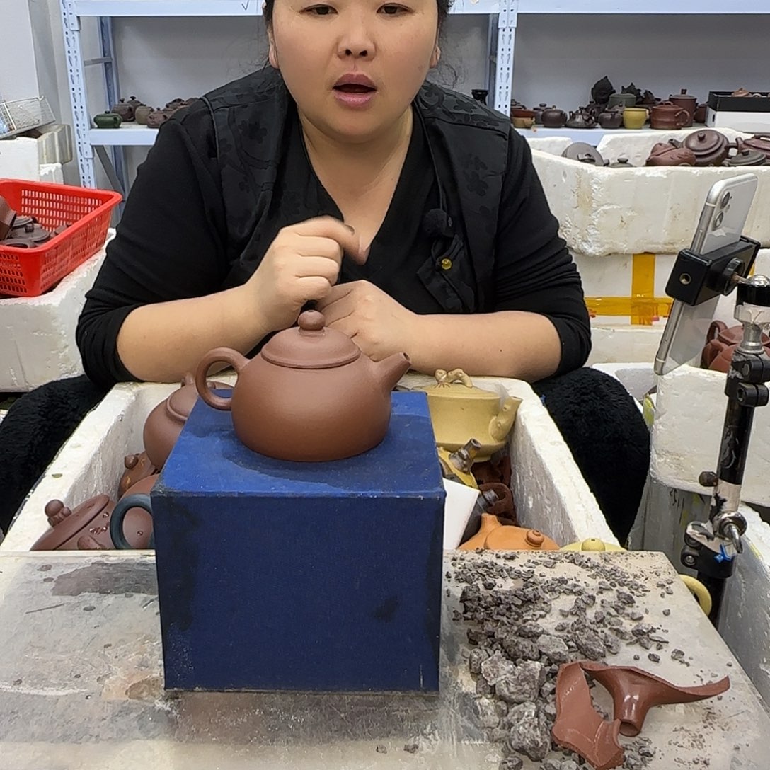 紫砂茶壶宜兴紫砂壶瑕疵处理