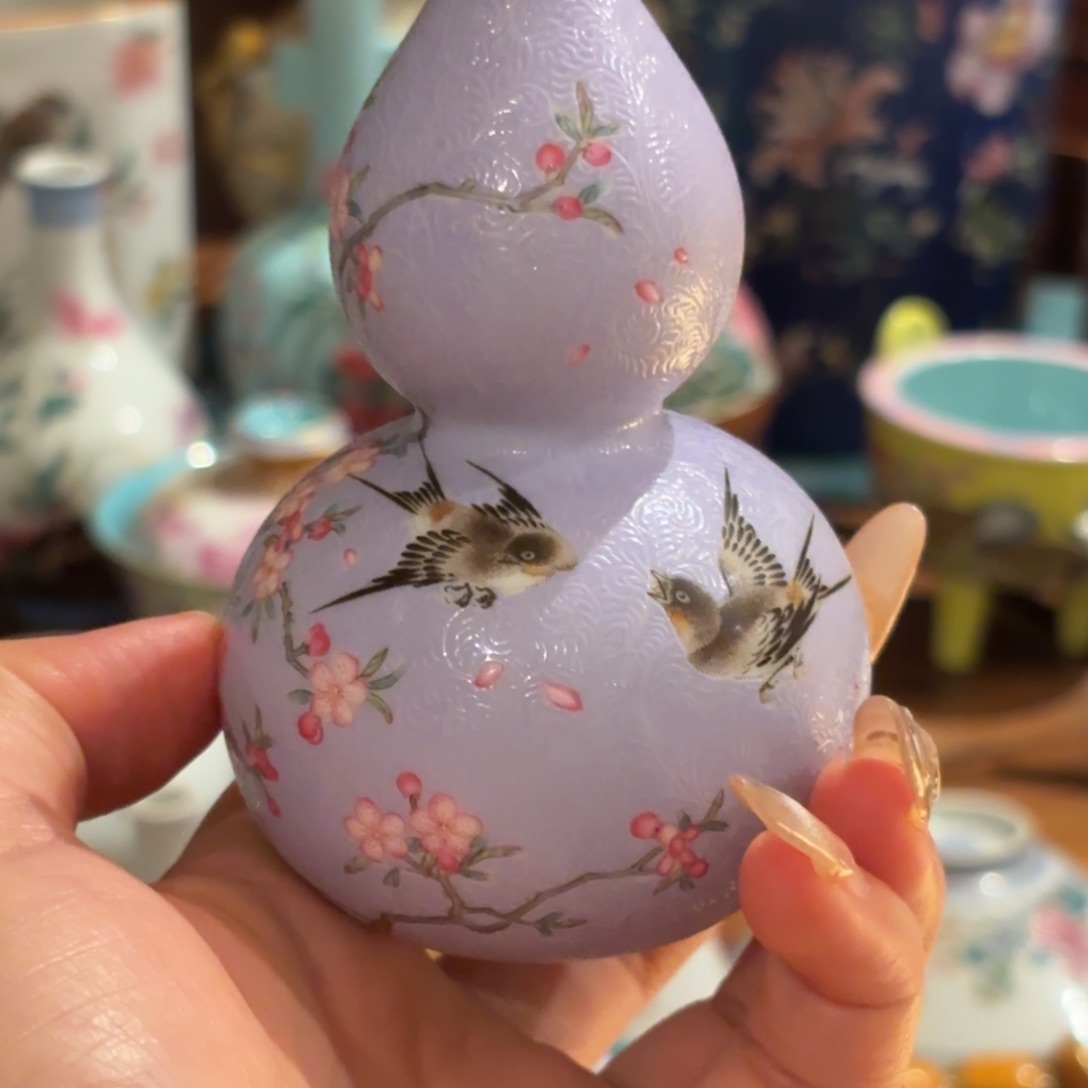 吠***月薄胎扒花喜上眉梢小葫芦