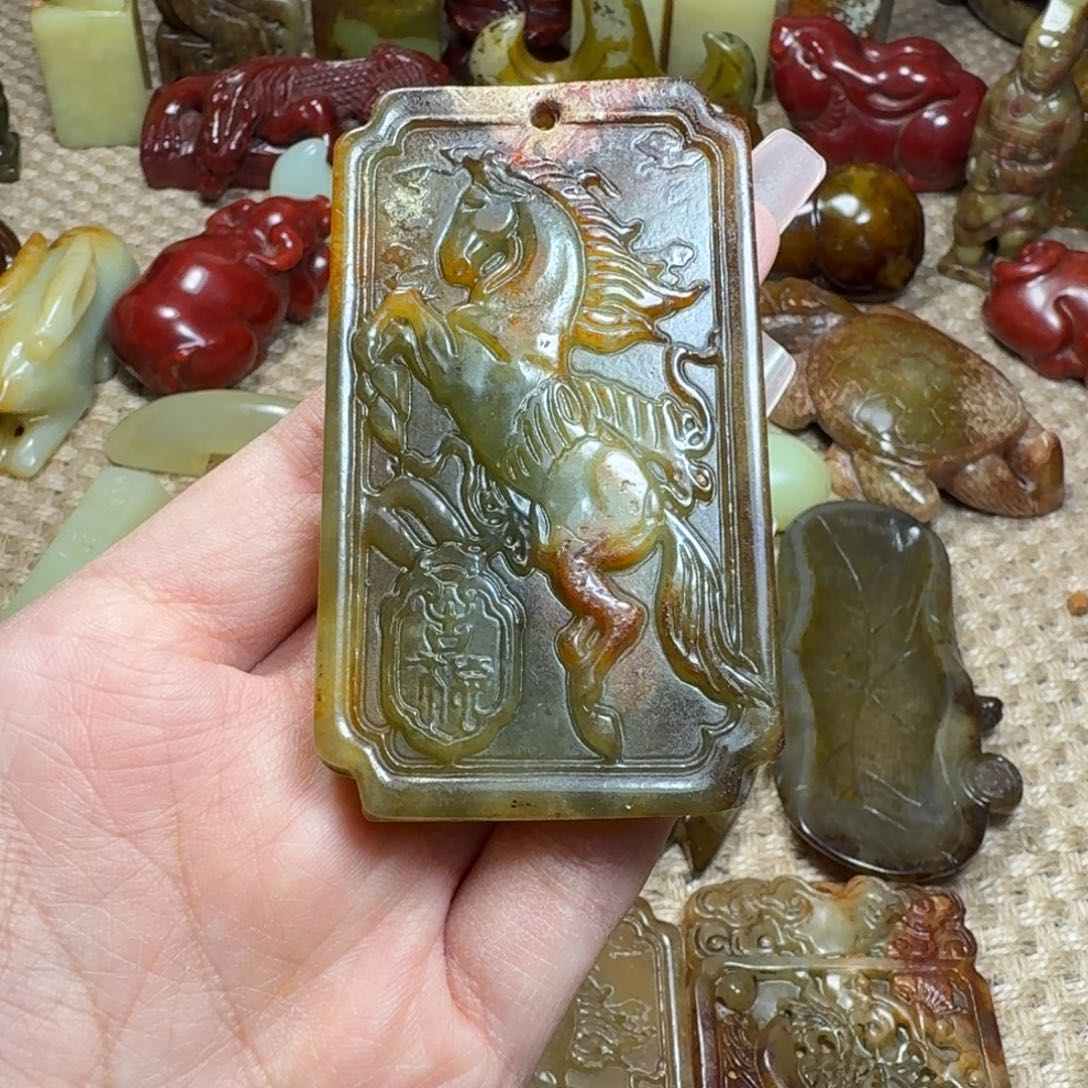 白玉菩提吊坠挂件