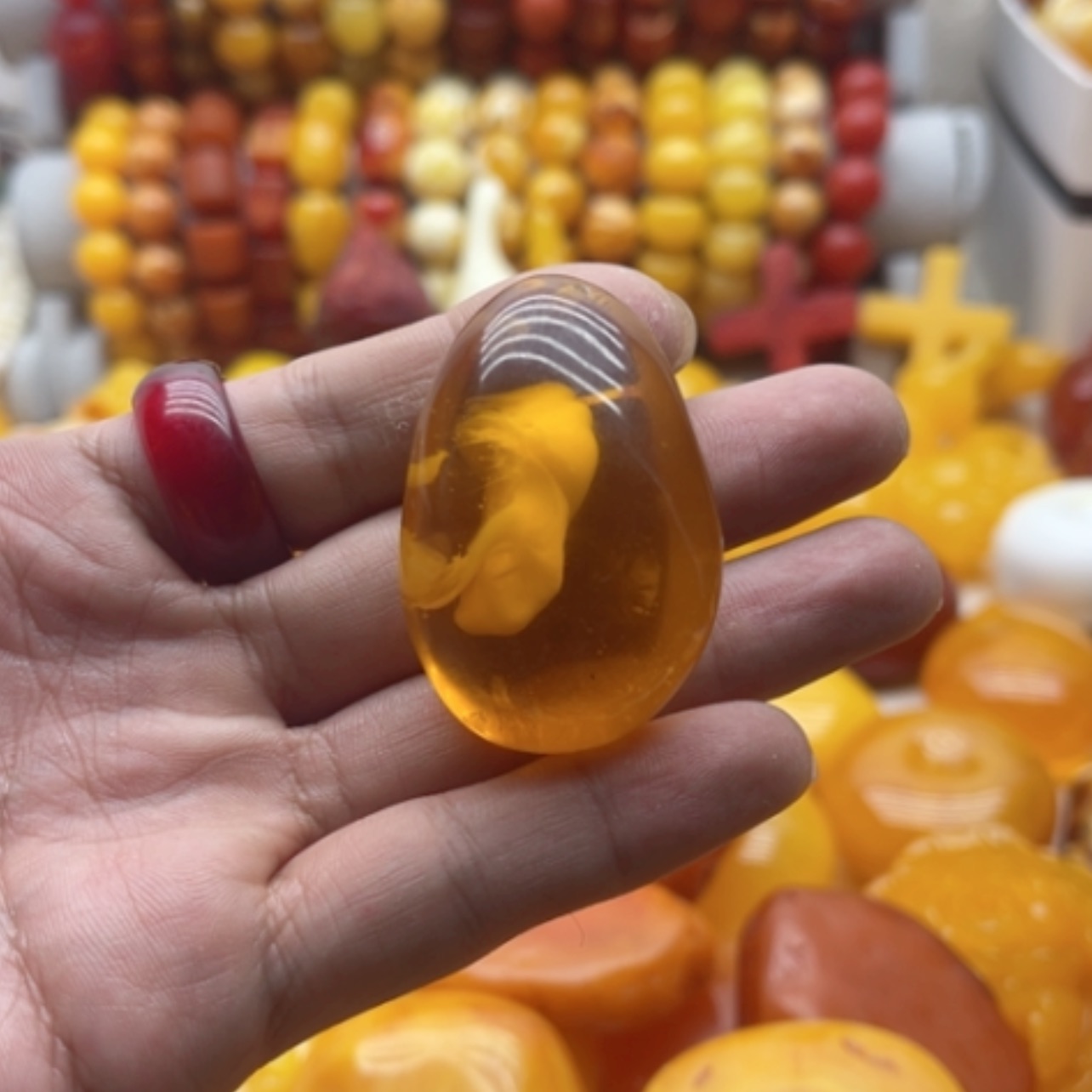 【闪购商品】琥珀颈饰未镶嵌蜜蜡原石