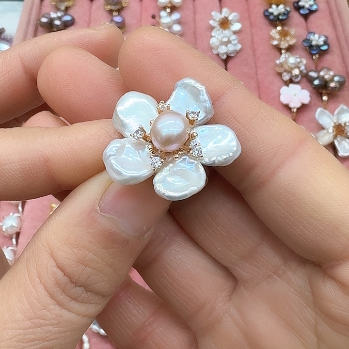 淡水珍珠珍珠银S925镶嵌