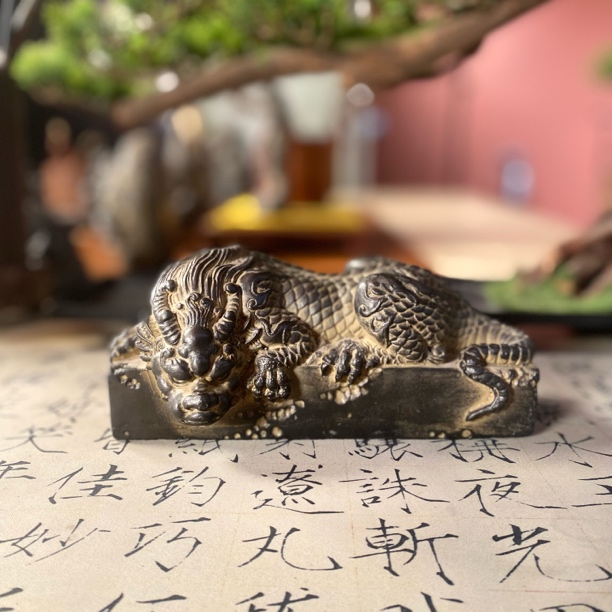 招财貔貅镇纸中式吸水兽茶桌玄关鱼缸装饰摆件