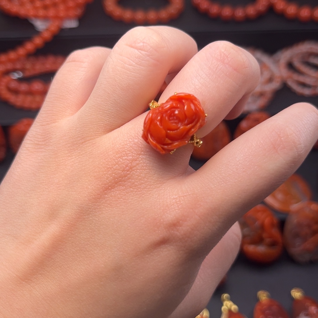 南红玛瑙南红银S925镶嵌