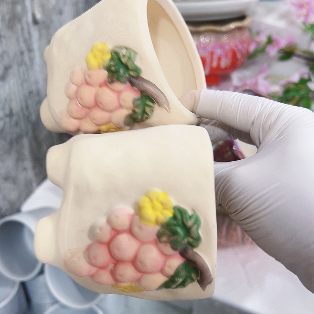 有孔，外贸尾单陶瓷花盆凑单10米包邮