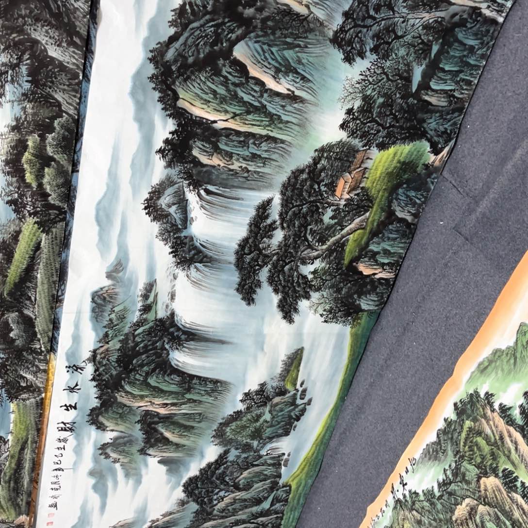 老***人国画国画作品老师手绘