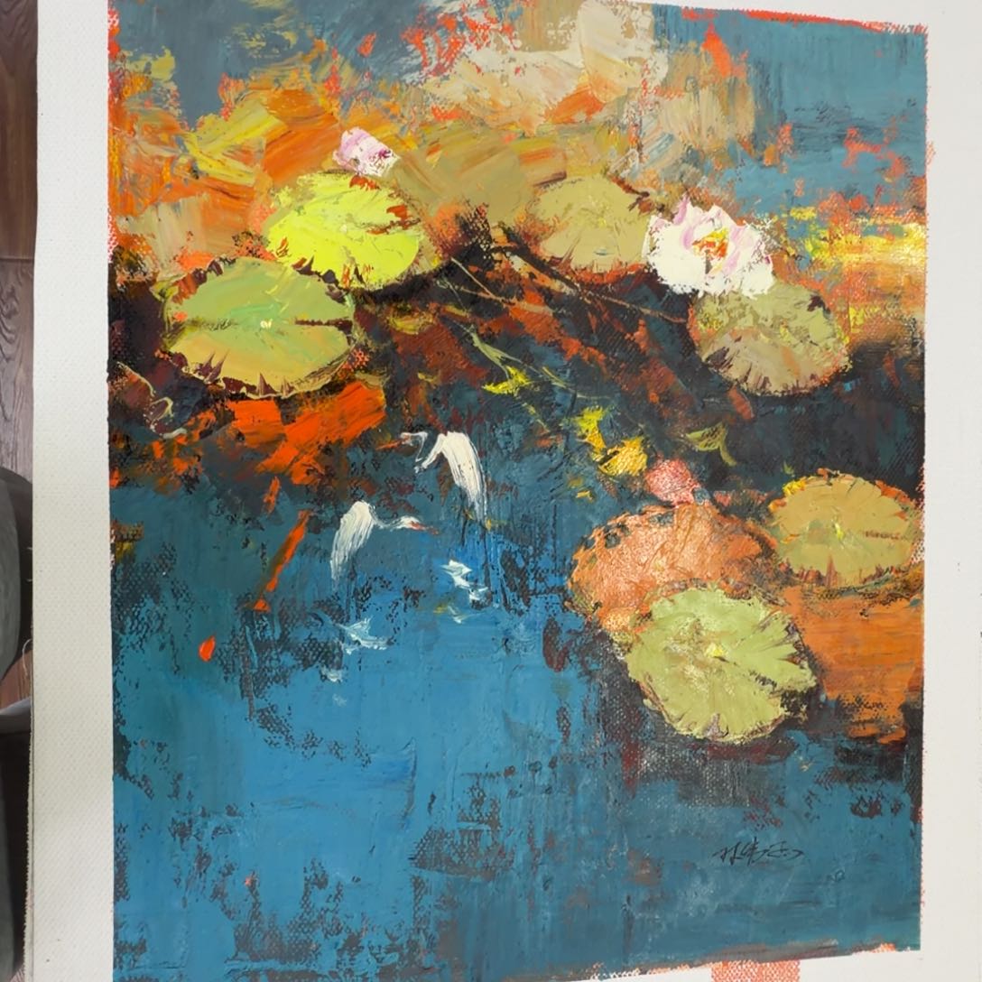 油画加油加油努力加油努力