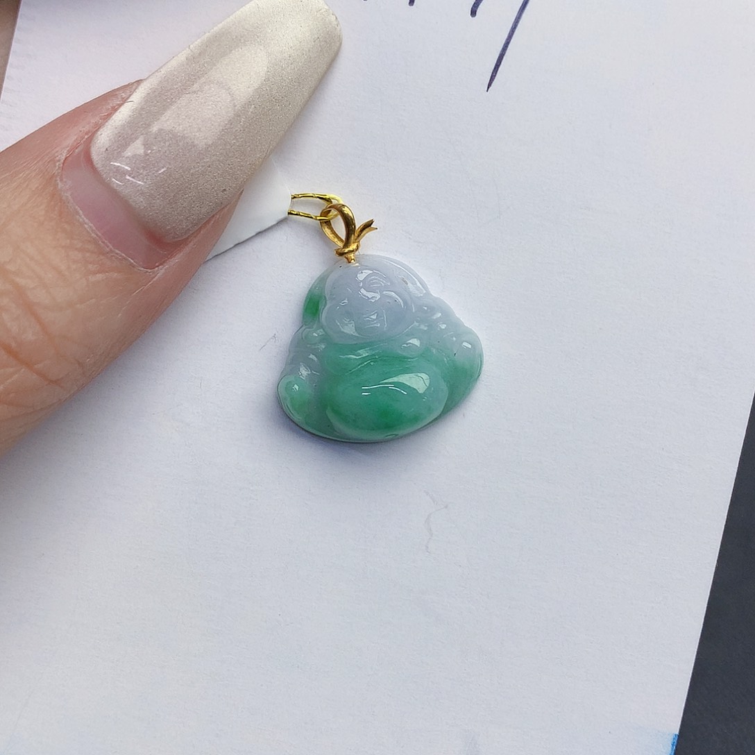 【闪购商品】翡翠颈饰18K金镶嵌00000000