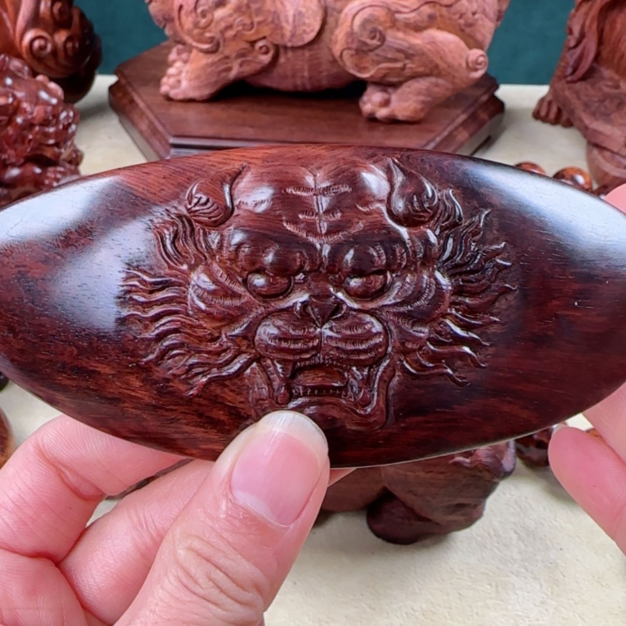 【闪购商品】黄花梨/降香黄檀虎牌 手把件