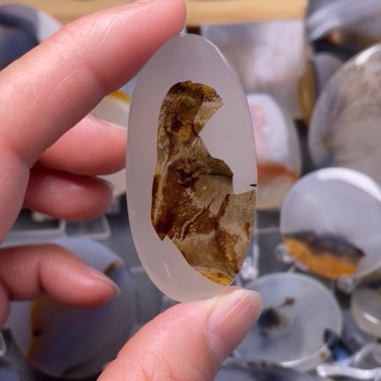 玛瑙/玉髓吊坠(不含链)未镶嵌春**暖