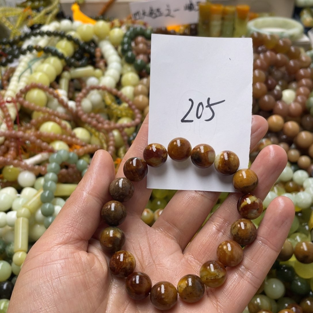 蛇纹石玉手链未镶嵌