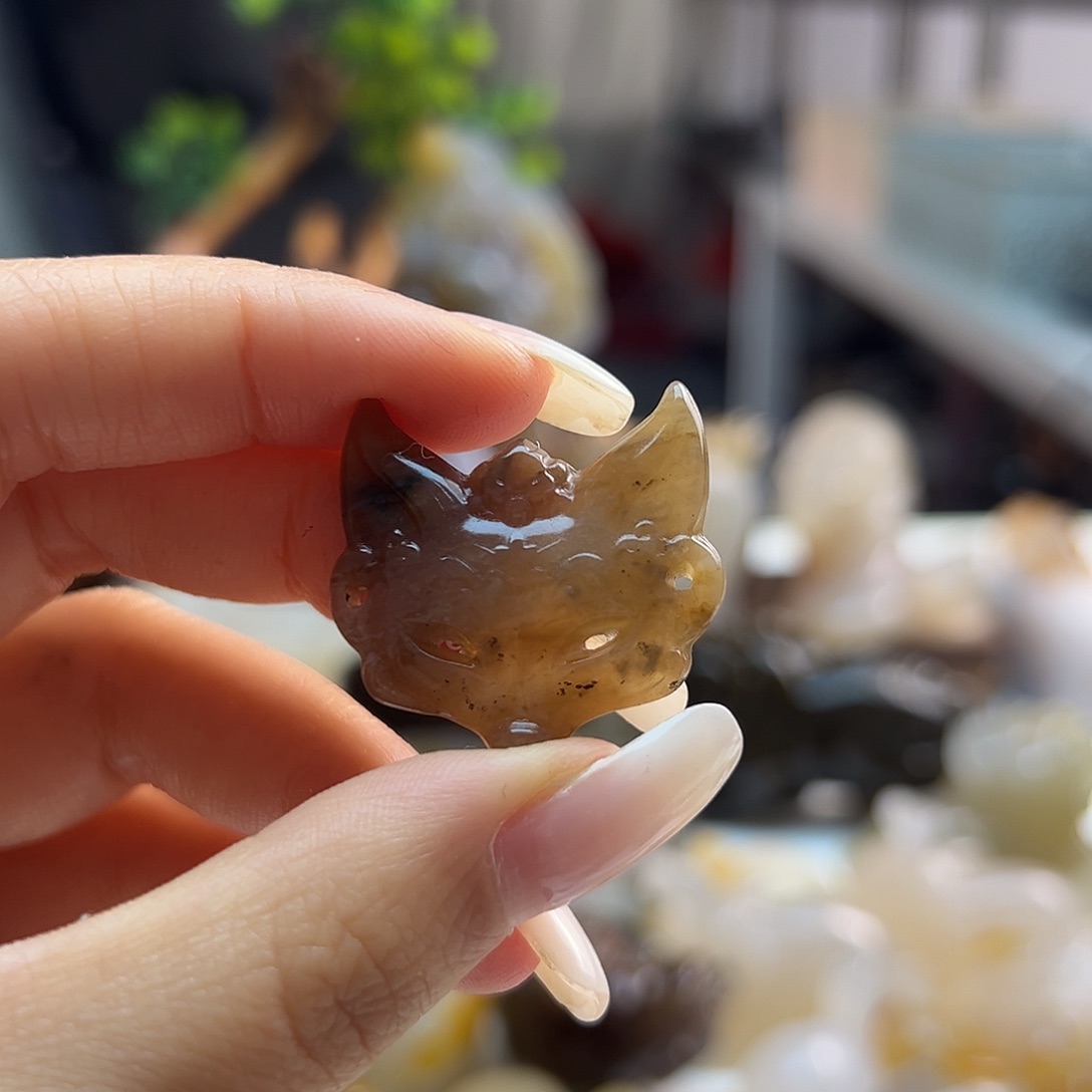 玛瑙/玉髓未镶嵌吊坠(不含链)