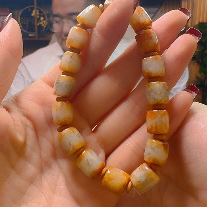 和田玉手串未镶嵌