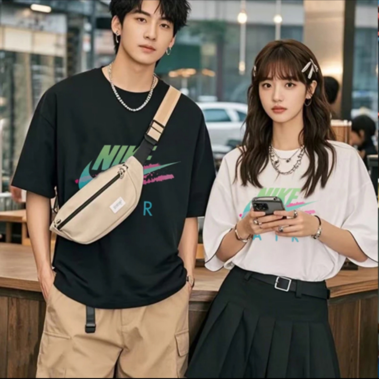 2025款夏季男士T恤纯棉休闲圆领潮流时尚T恤新款百搭上衣