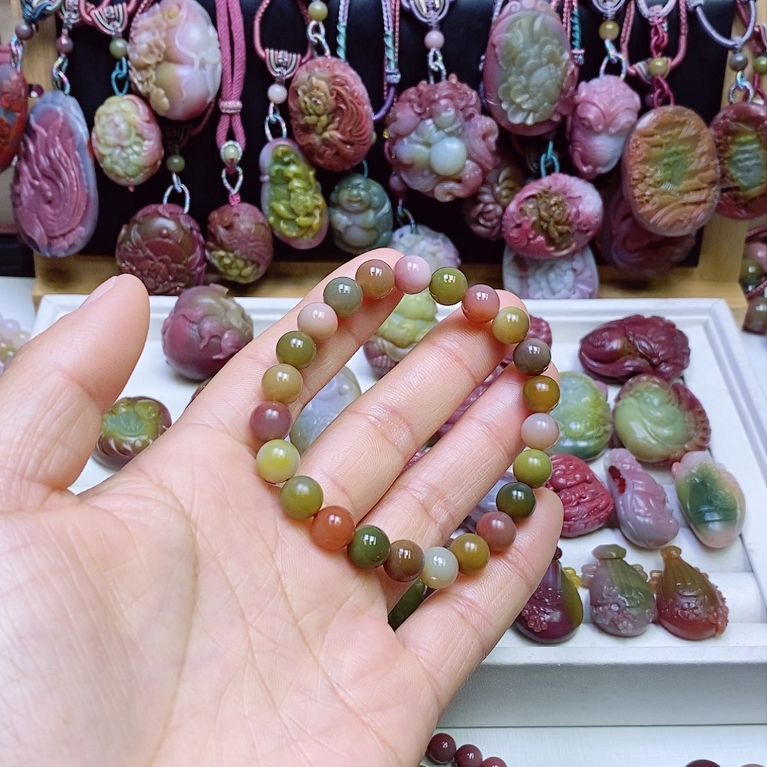 玛瑙/玉髓盐源玛瑙手串未镶嵌