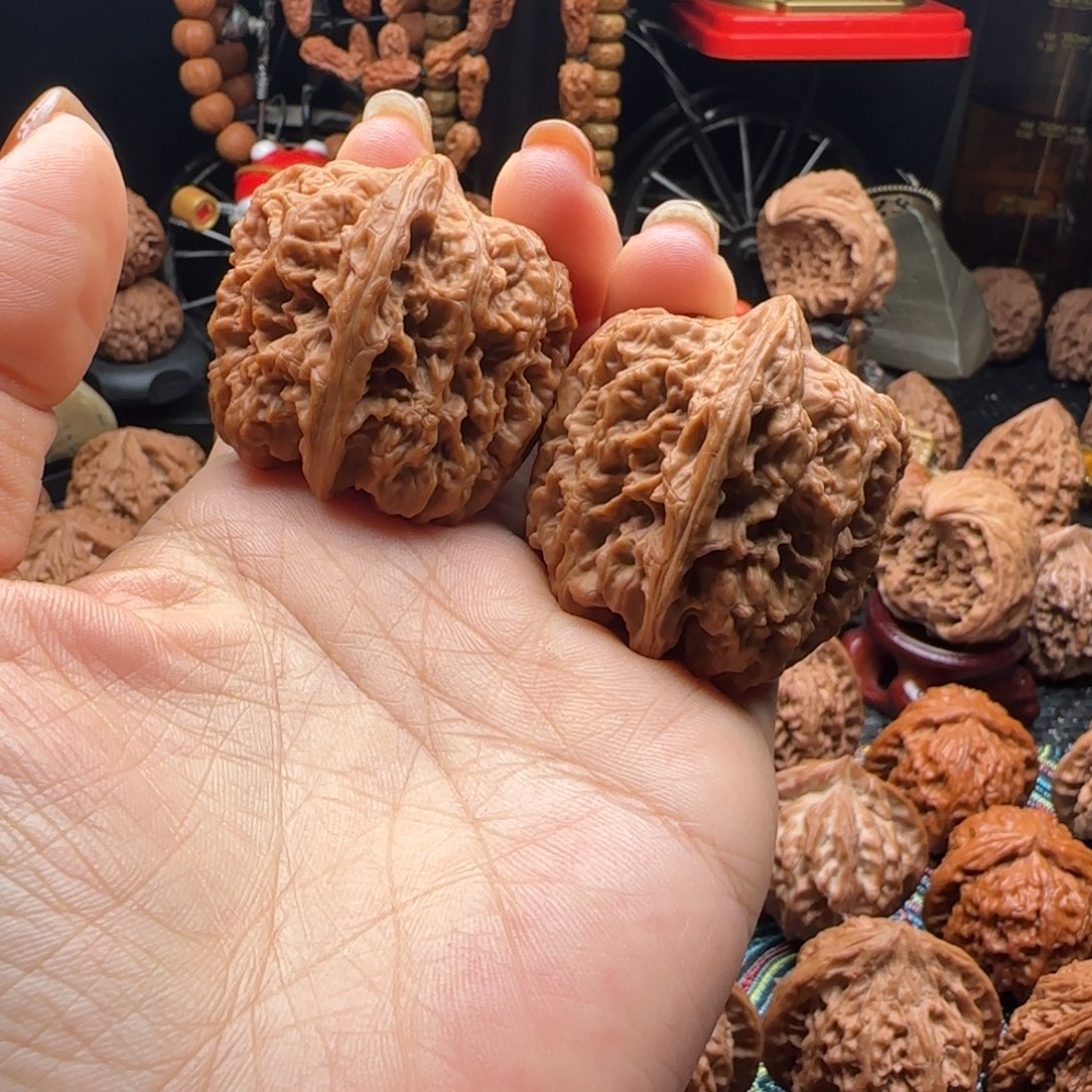 把件文玩核桃全品无修西北将军膀边38肚42