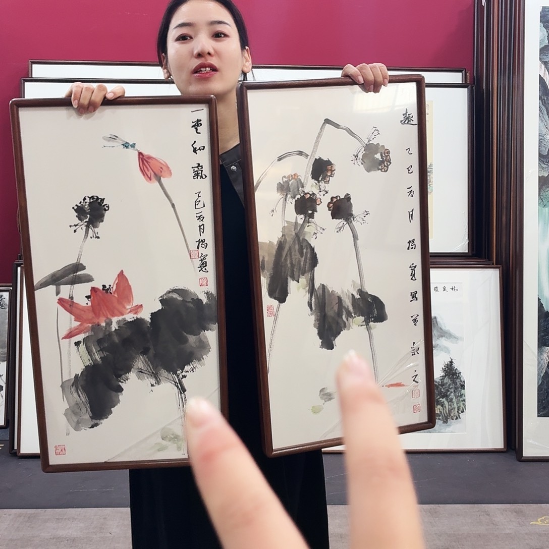 国画手绘作品33-66尺寸