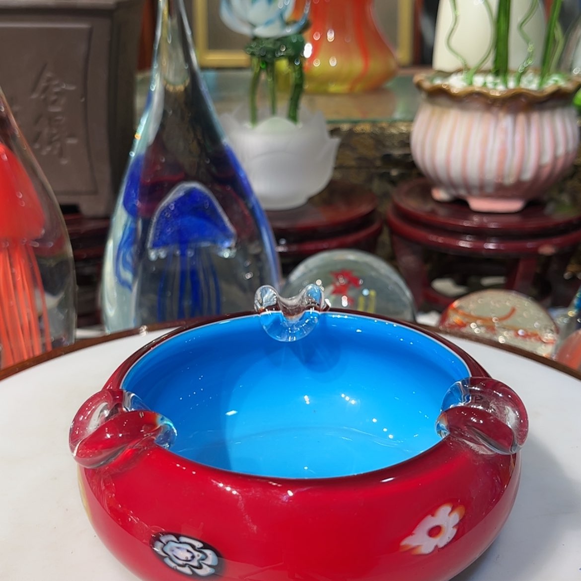 【闪购商品】琉璃手工艺品牛****花纯手工