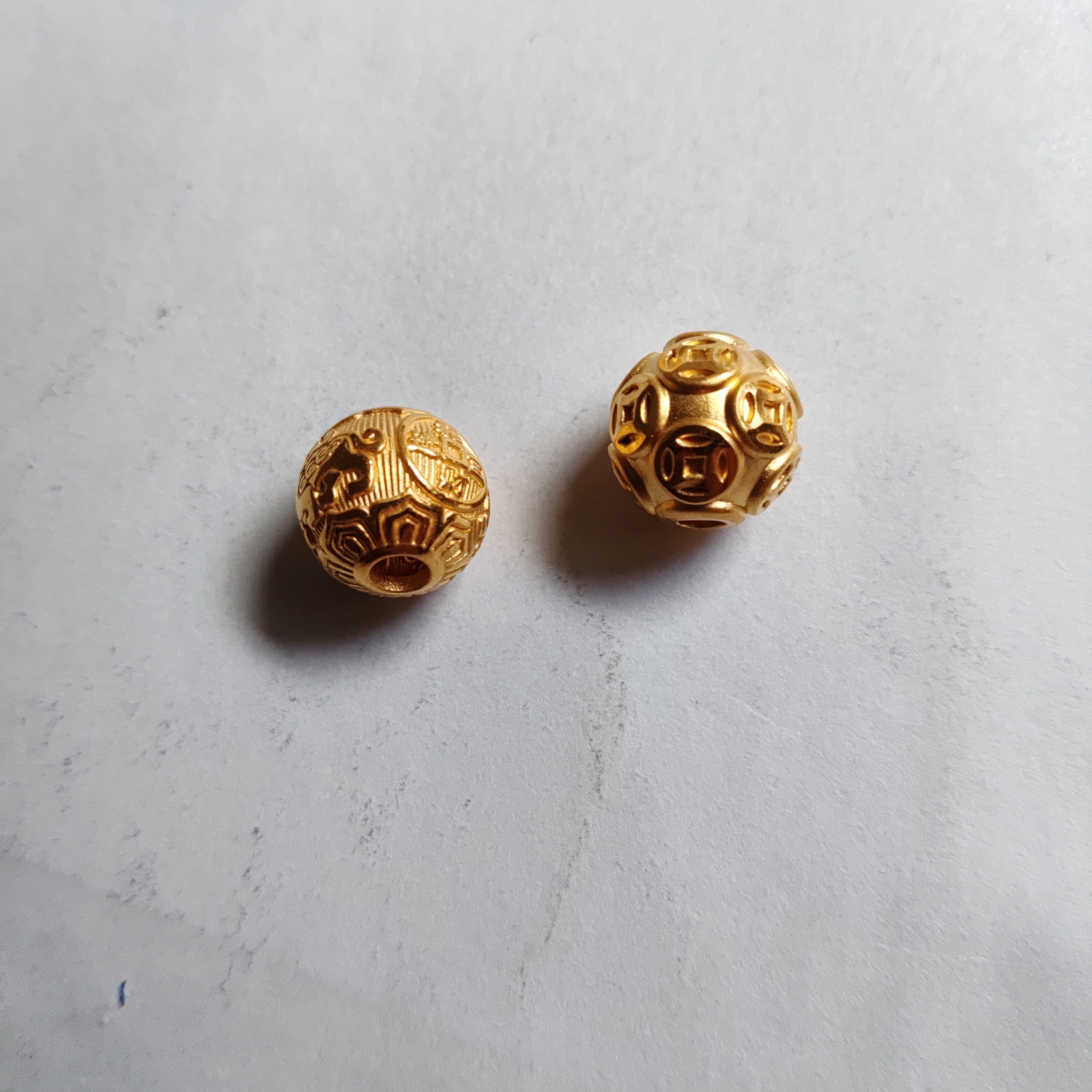 金元宝足金999貔貅珠子首饰