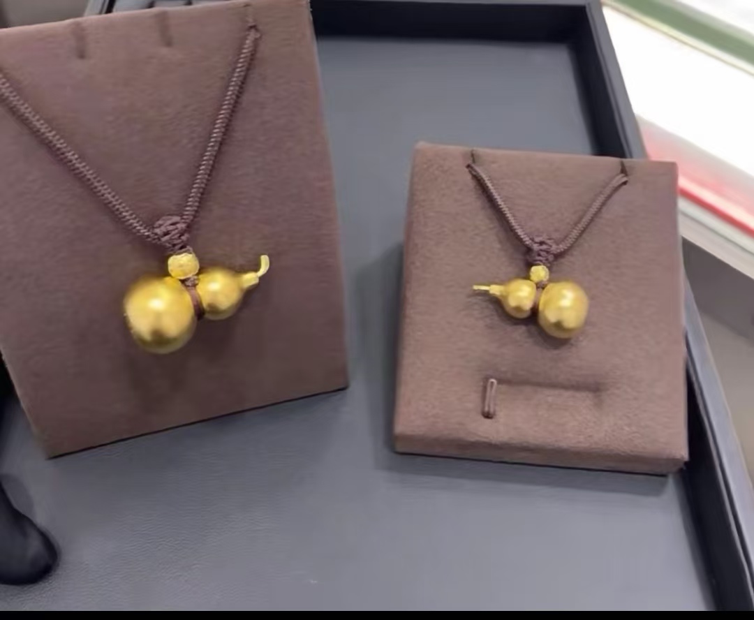 合金吊坠 合金吊坠 实心葫芦吊坠吊绳轻奢时尚百搭