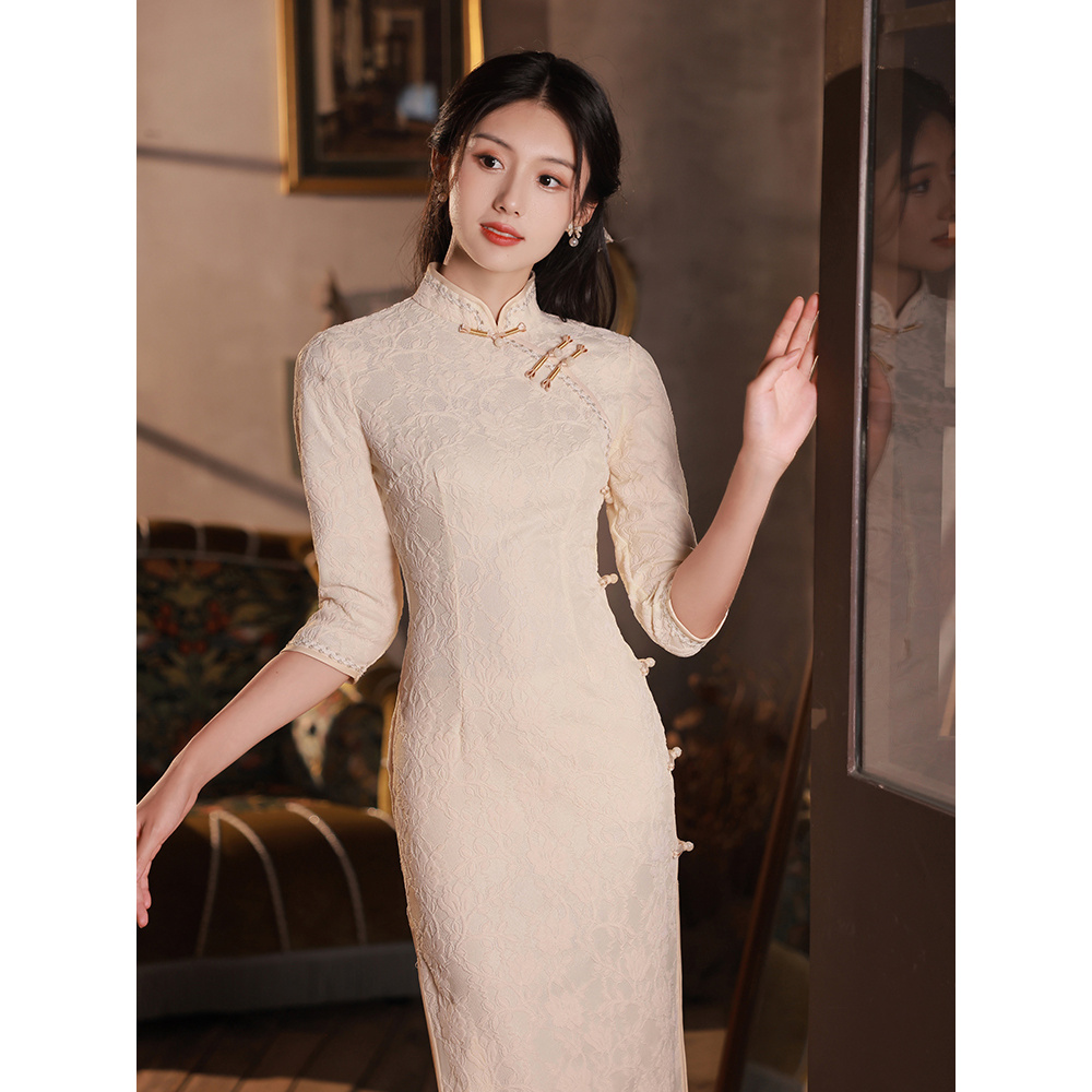 长袖旗袍新款2025秋季改良年轻款少女气质高端高级感中国风复古女