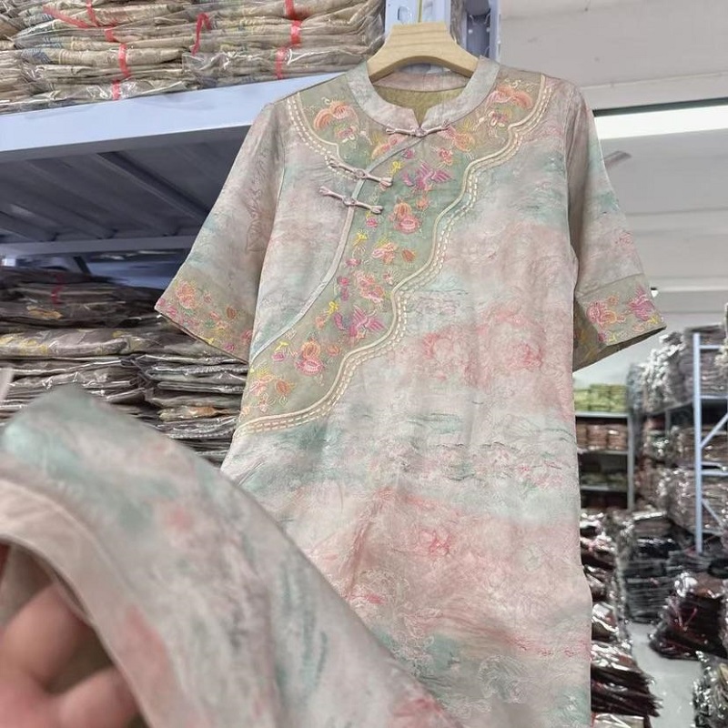 新中式气质时尚宽松连衣裙2424