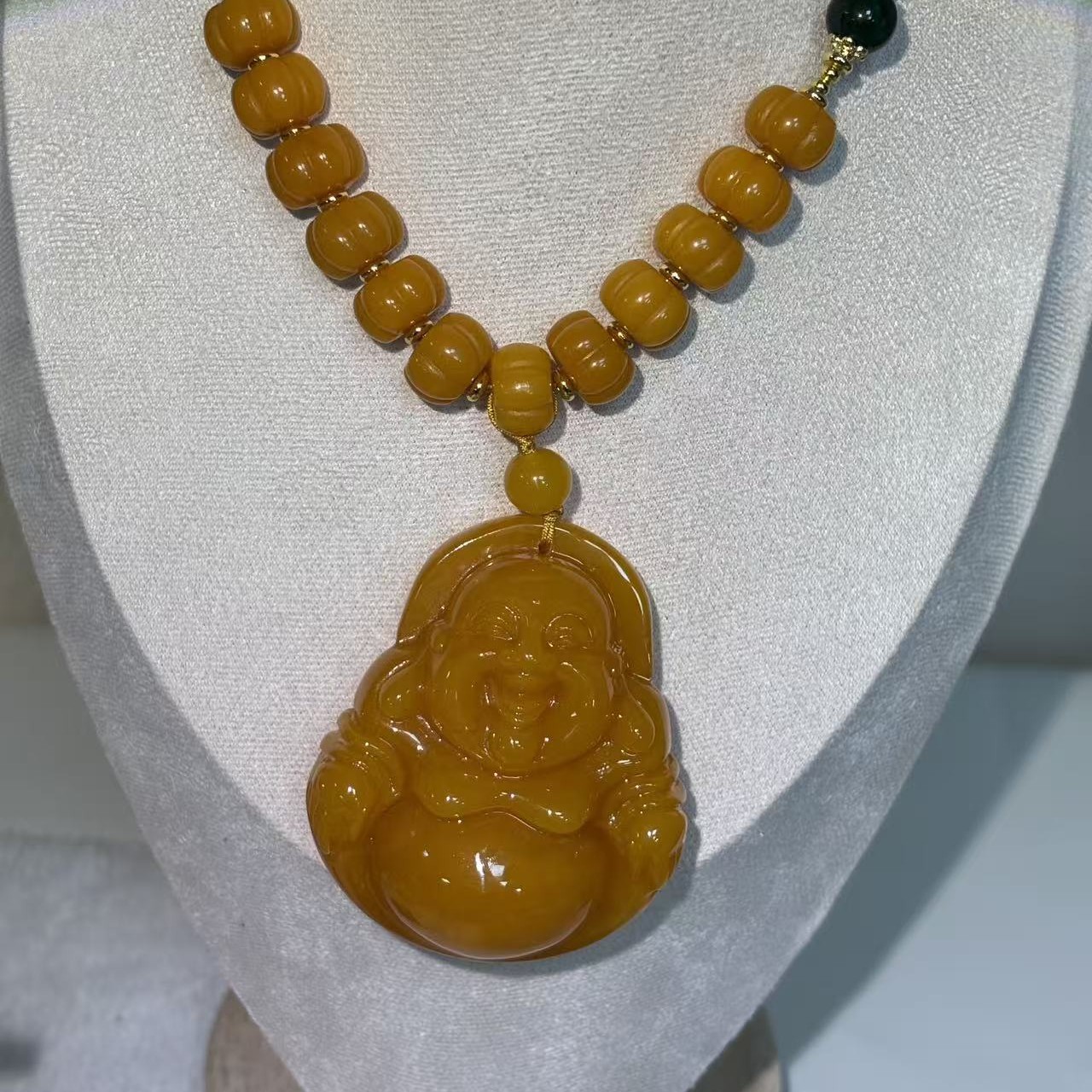 【大美推荐】黄色佛公项链