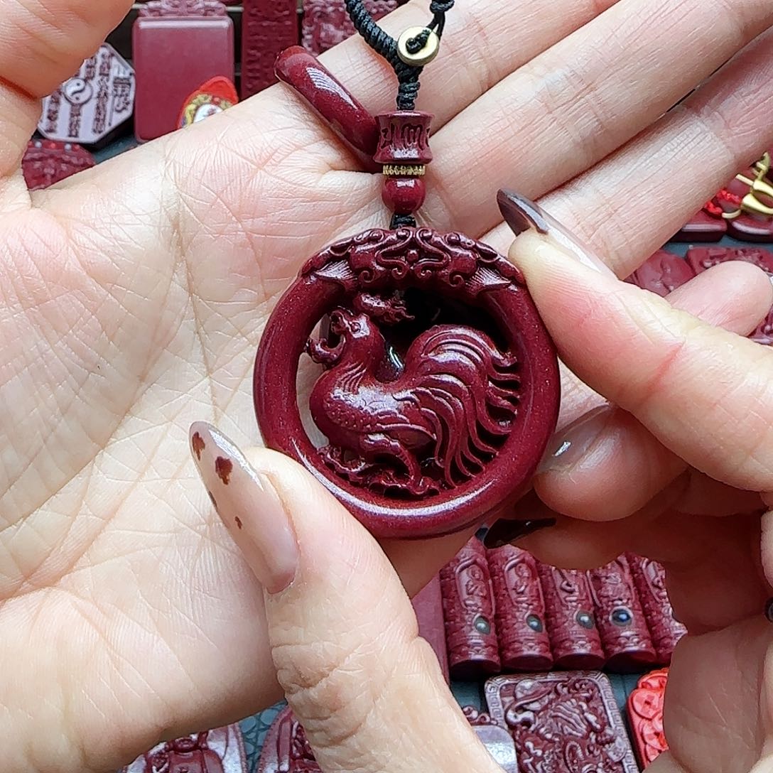 天然辰砂高含量紫金砂鸡